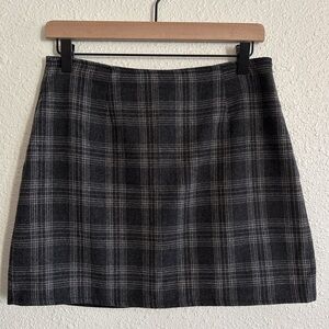 Vintage Old Navy Wool Blend Plaid Mini Skirt